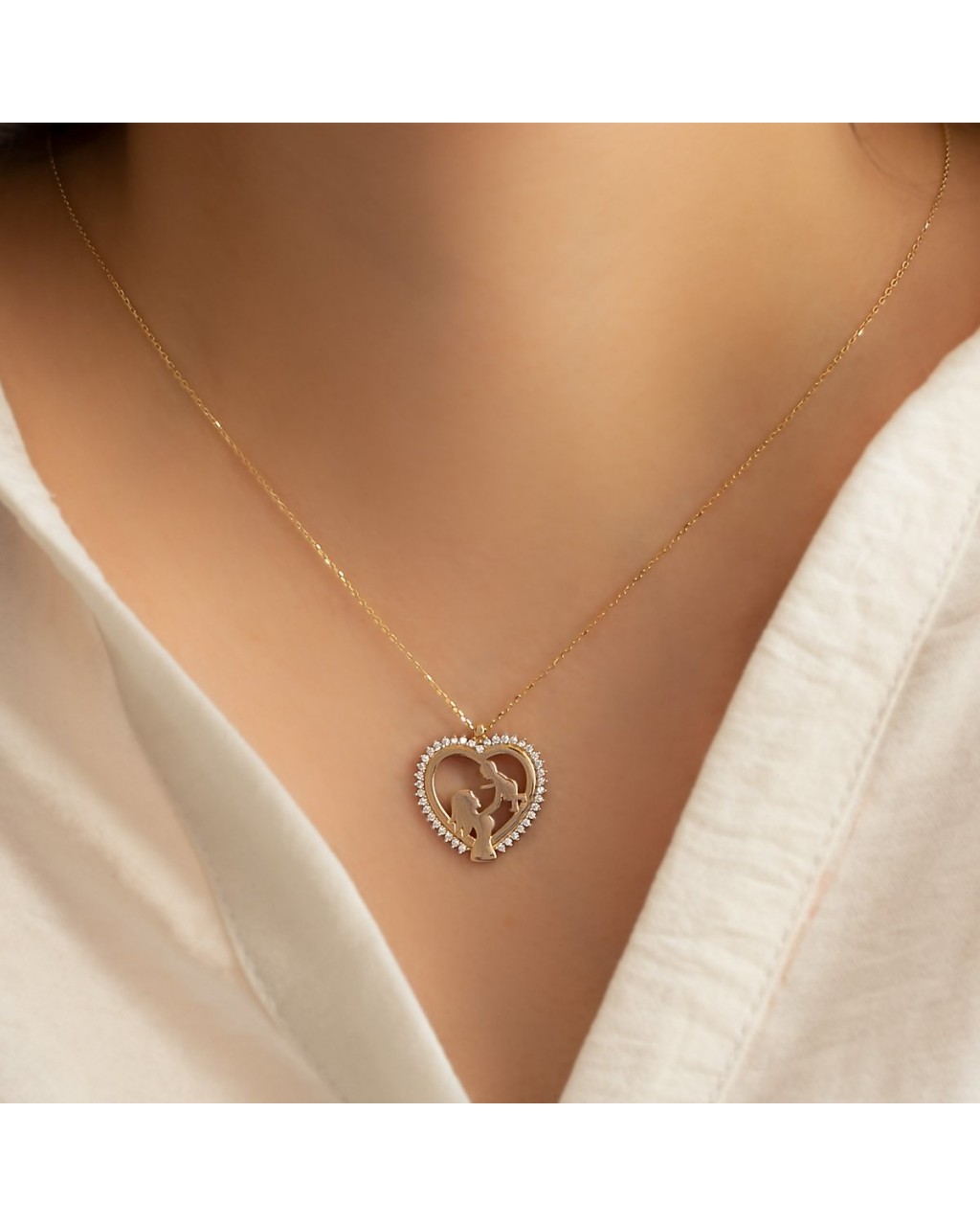 Anne Çocuk Kolye Ucu